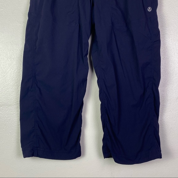 Lululemon Studio Crop Relaxed Fit Pant Sz 4 Concord Grape Drawstring Unlined - Picture 4 of 12